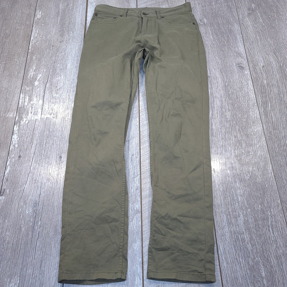 Brooks Brothers Pants Mens 30x31 Olive Green 5-Pocket Stretch Twill Trousers